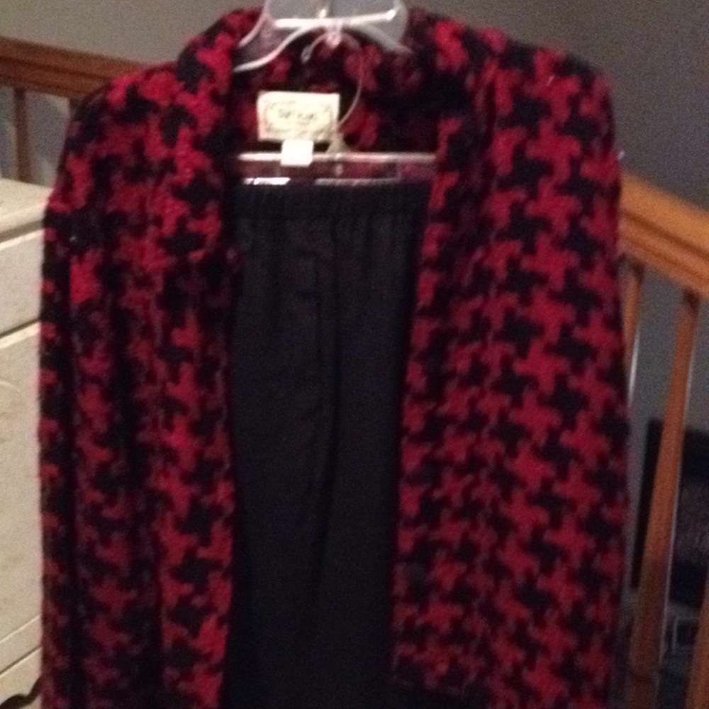 Pants and sweater jacket